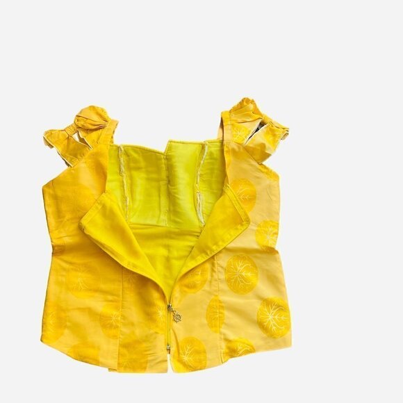 Damask print Skirt and Blouse Set. size large - Picture 4 of 10